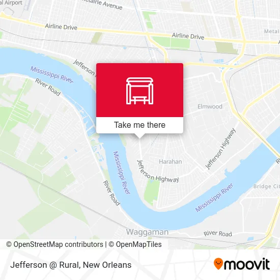 Jefferson @ Rural map