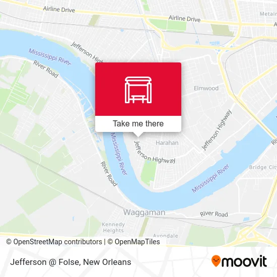 Jefferson @ Folse map