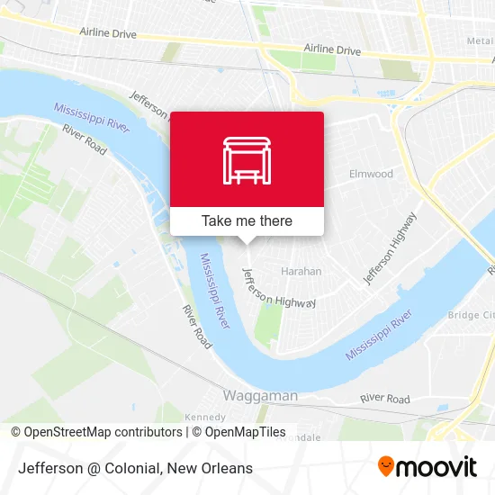 Jefferson @ Colonial map