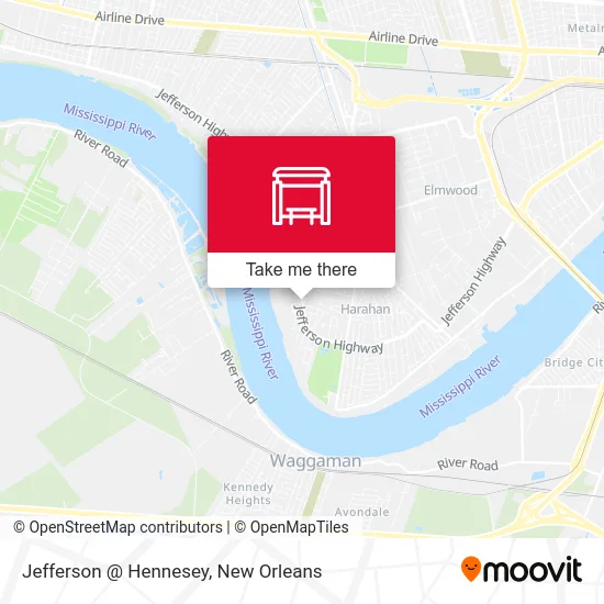 Jefferson @ Hennesey map