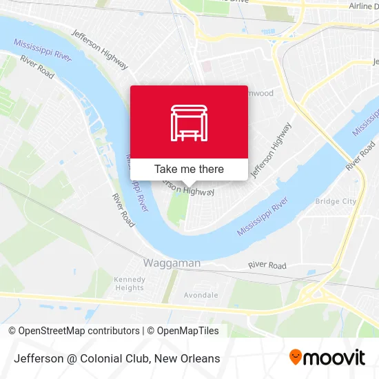 Jefferson @ Colonial Club map