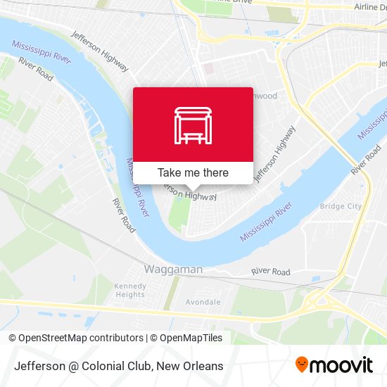 Mapa de Jefferson @ Colonial Club