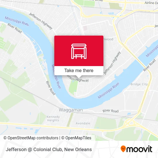 Jefferson @ Colonial Club map