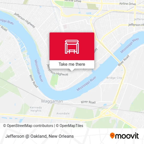 Jefferson @ Oakland map