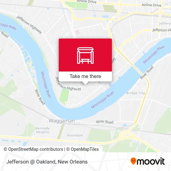 Jefferson @ Oakland map