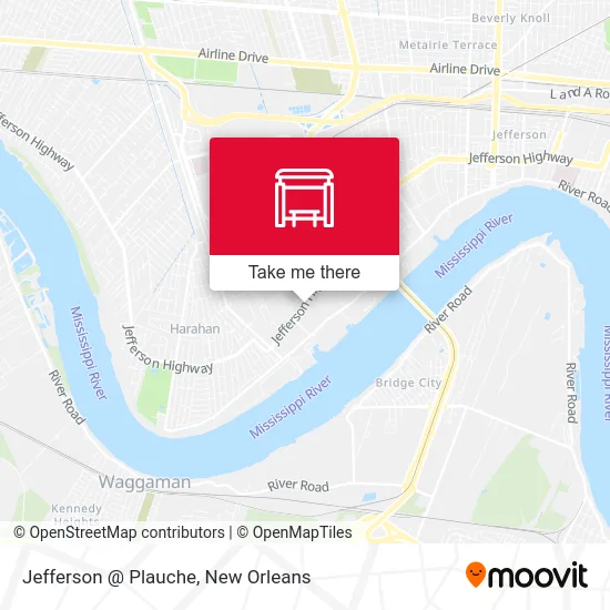 Jefferson @ Plauche map