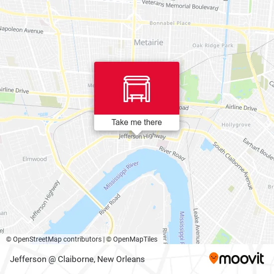 Mapa de Jefferson @ Claiborne
