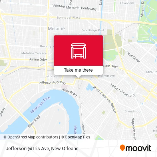 Mapa de Jefferson @ Iris Ave