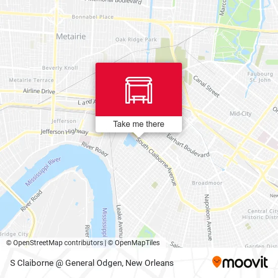 S Claiborne @ General Odgen map