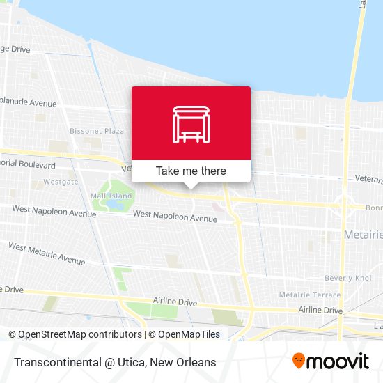 Transcontinental @ Utica map