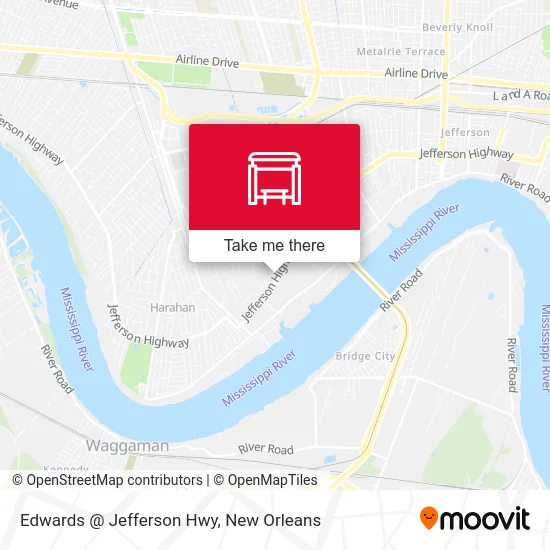 Edwards @ Jefferson Hwy map