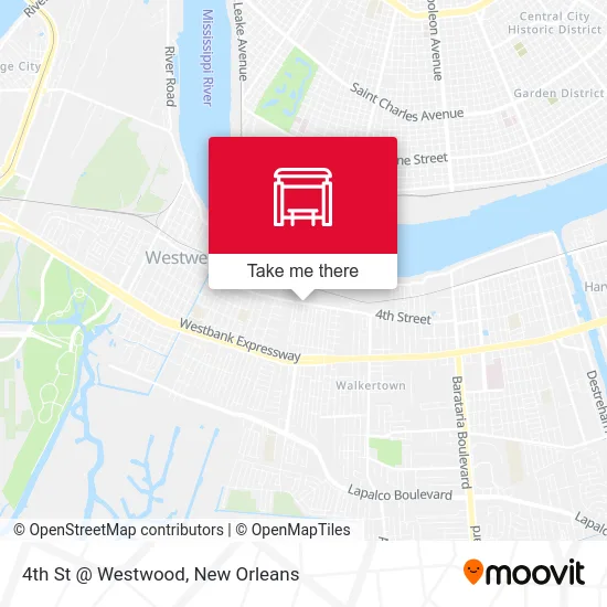 4th St @ Westwood map