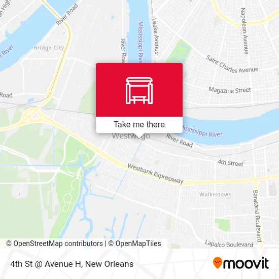 4th St @ Avenue H map