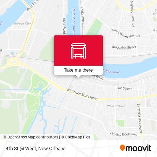 Mapa de 4th St @ West