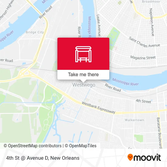 4th St @ Avenue D map