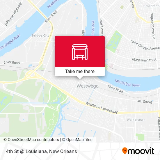 4th St @ Louisiana map