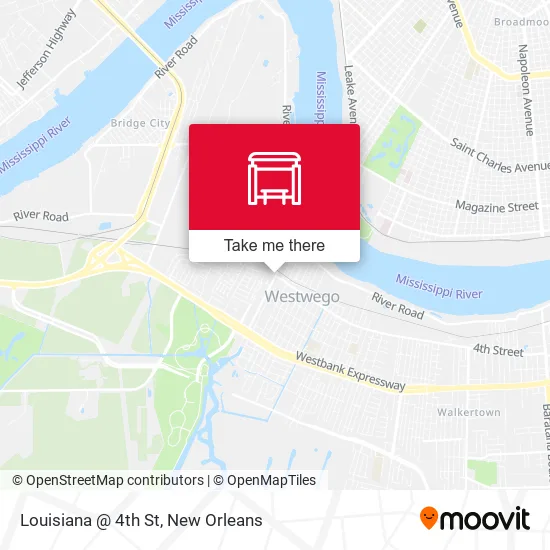 Mapa de Louisiana @ 4th St