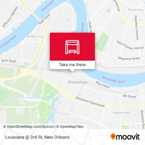 Louisiana @ 3rd St map