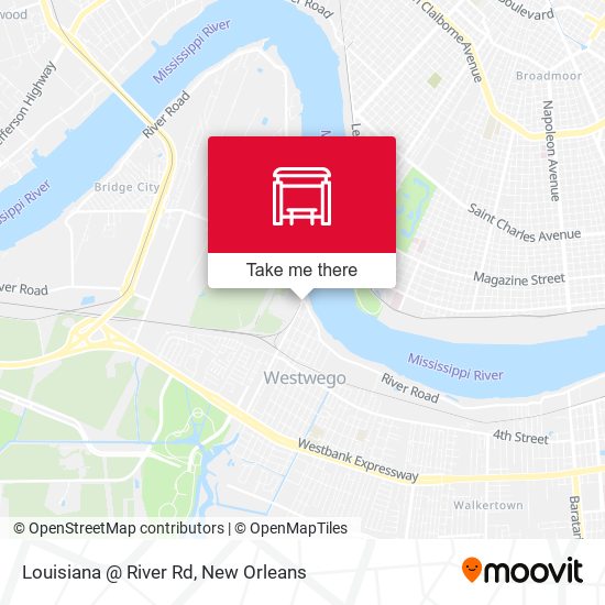Louisiana @ River Rd map