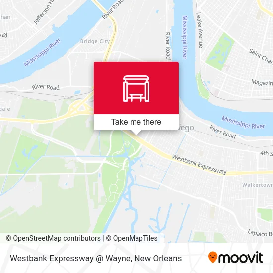Westbank Expressway @ Wayne map