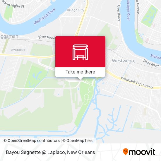 Bayou Segnette @ Laplaco map