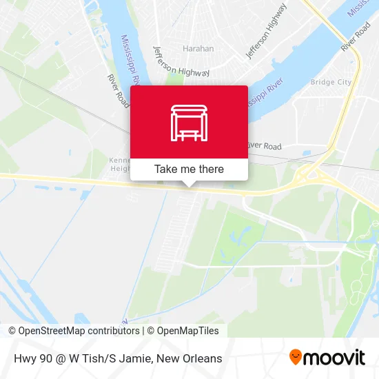 Hwy 90 @ W Tish/S Jamie map