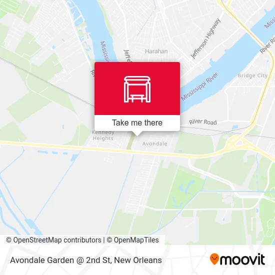 Avondale Garden @ 2nd St map