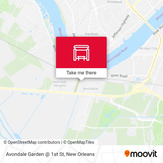 Avondale Garden @ 1st St map