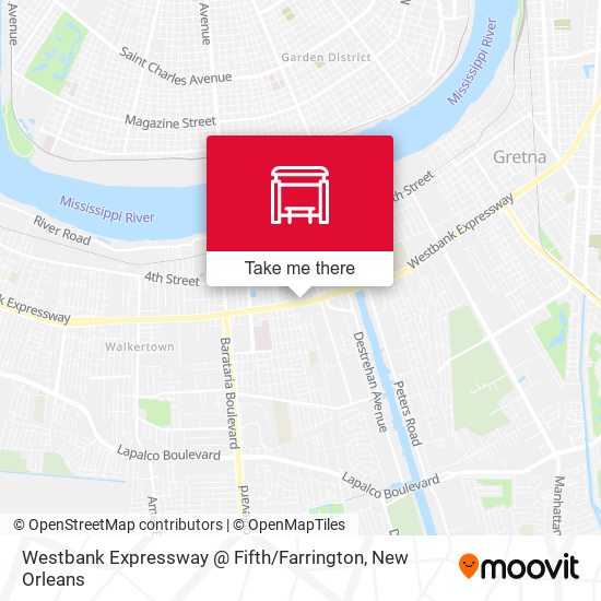 Westbank Expressway @ Fifth / Farrington map