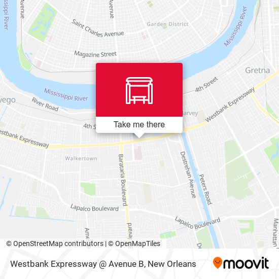 Mapa de Westbank Expressway @ Avenue B