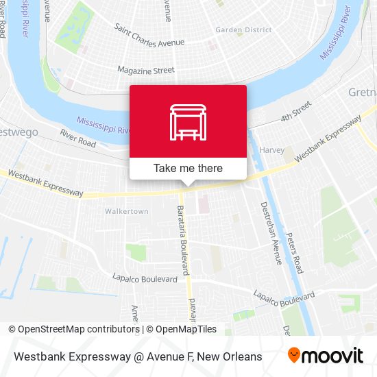 Mapa de Westbank Expressway @ Avenue F