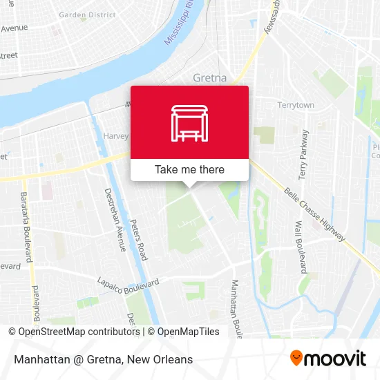 Manhattan @ Gretna map