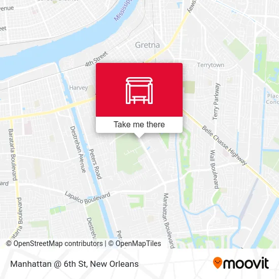 Manhattan @ 6th St map