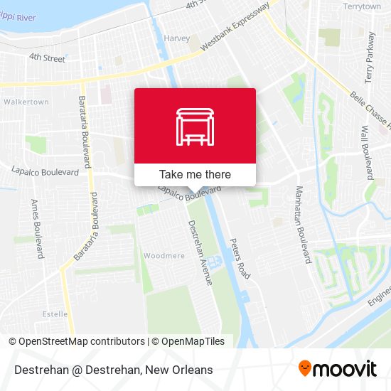 Mapa de Destrehan @ Destrehan