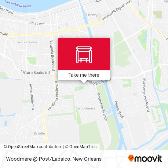 Mapa de Woodmere @ Post/Lapalco