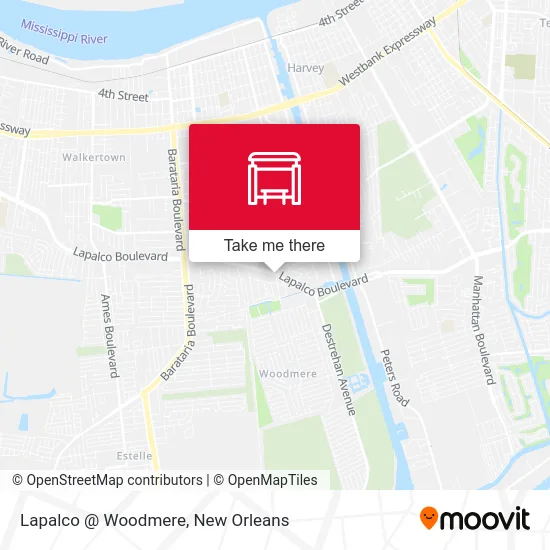 Lapalco @ Woodmere map