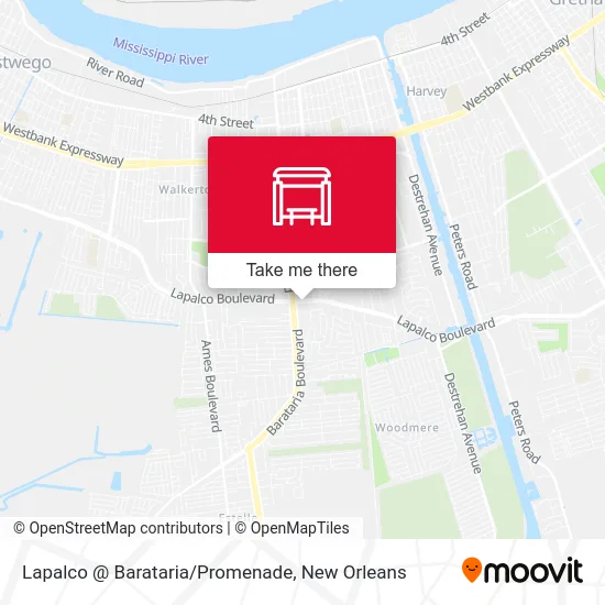 Lapalco @ Barataria/Promenade map