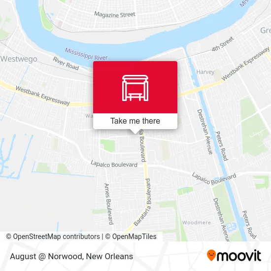 August @ Norwood map