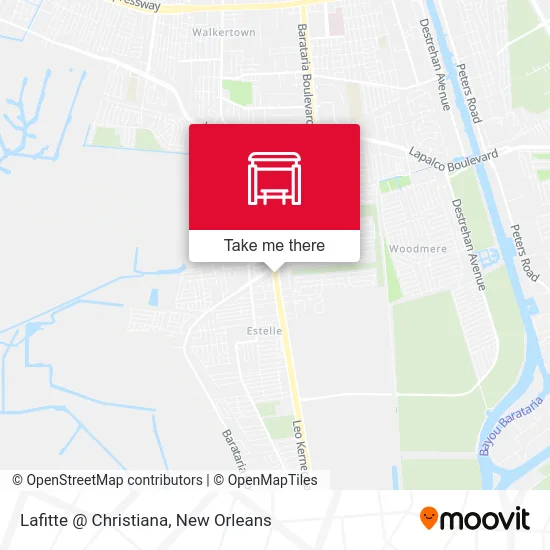 Lafitte @ Christiana map