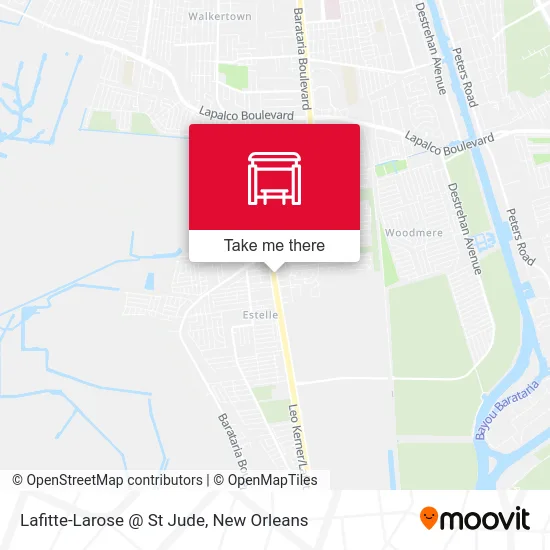 Lafitte-Larose @ St Jude map