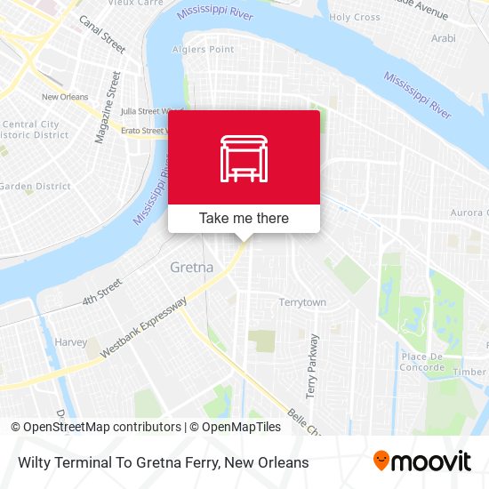 Wilty Terminal To Gretna Ferry map