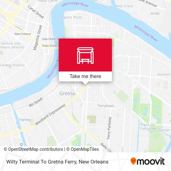 Wilty Terminal To Gretna Ferry map