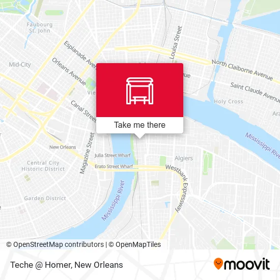 Teche @ Homer map