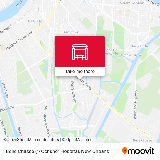 Belle Chasse @ Ochsner Hospital map