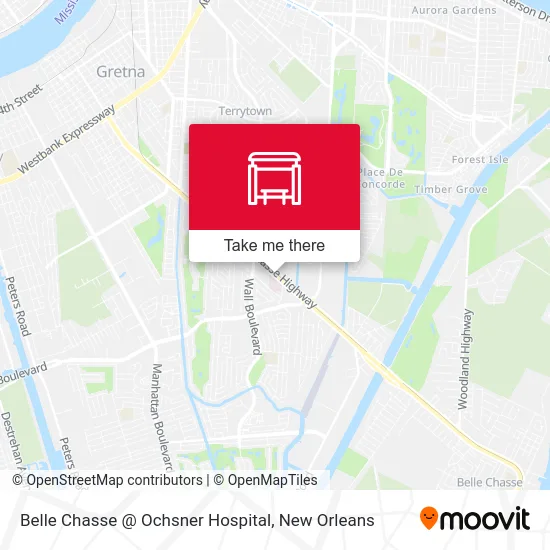 Belle Chasse @ Ochsner Hospital map