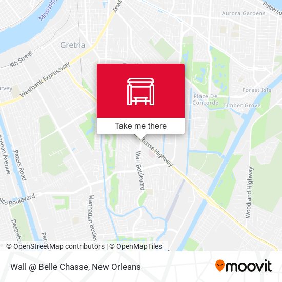 Mapa de Wall @ Belle Chasse