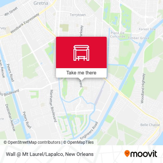 Wall @ Mt Laurel/Lapalco map