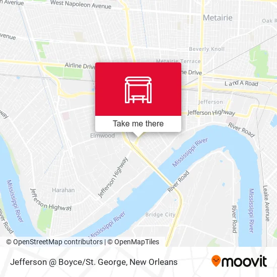 Mapa de Jefferson @ Boyce/St. George