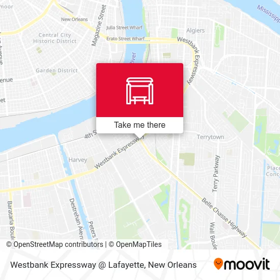Westbank Expressway @ Lafayette map