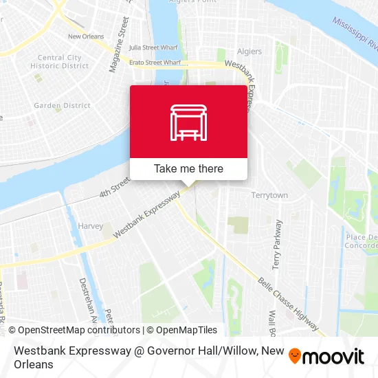 Westbank Expressway @ Governor Hall / Willow map